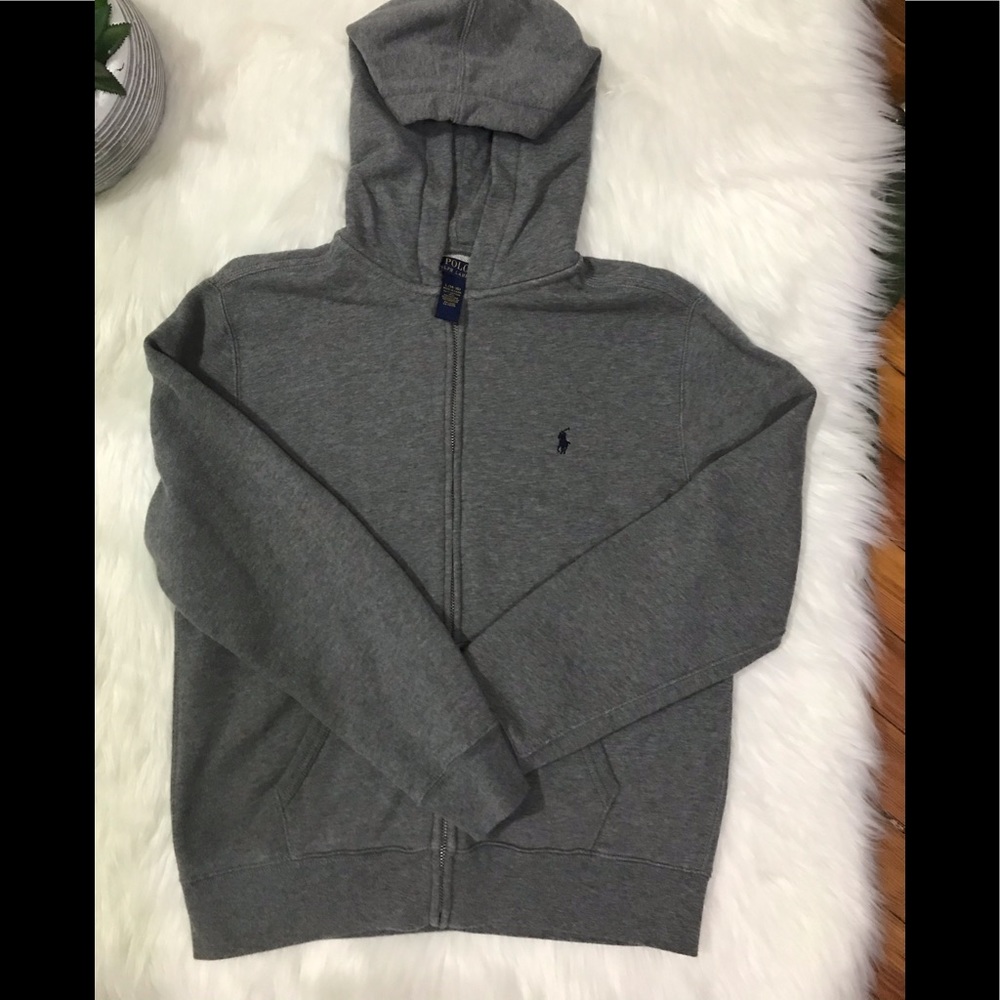 Ralph Lauren Full Zip Fleece Hooded Sweatshirt - Picture 3 of 4